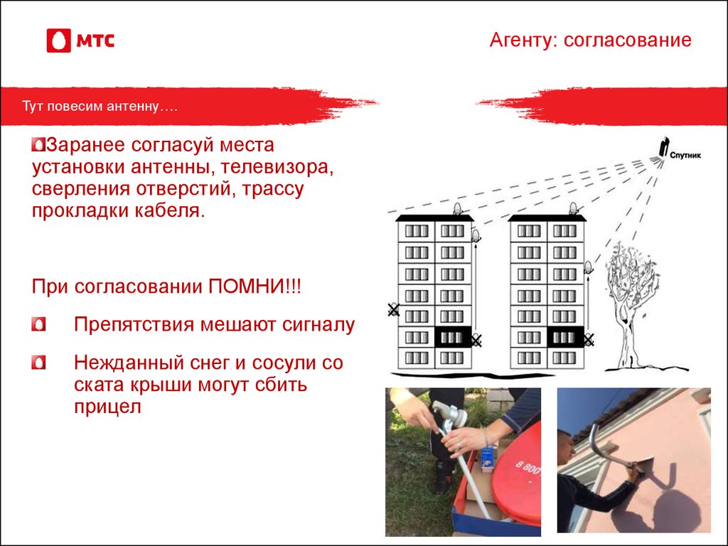 Заранее согласовав время. МТС презентация.