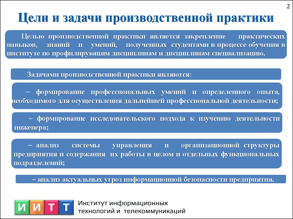 Характеристика и структура объекта практики цели задачи и функции предприятия