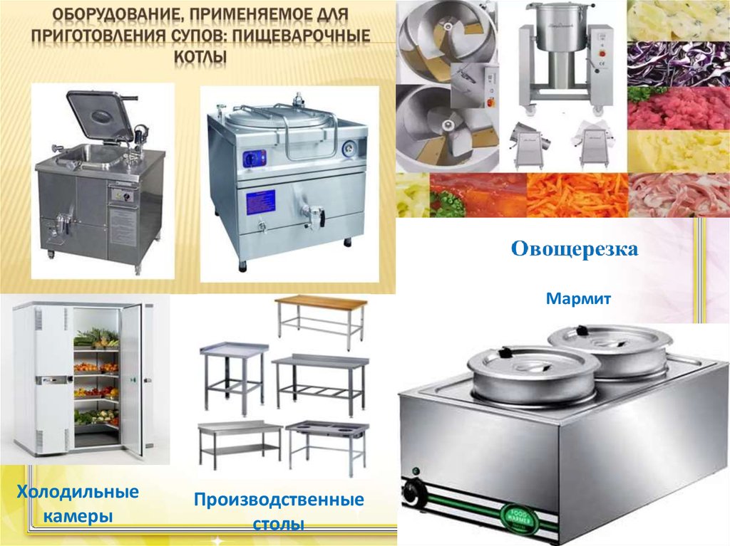 Применяемое оборудование. Посуда и инвентарь для приготовления супов. Оборудование для приготовления супов. Оборудование и инвентарь для приготовления супов пюре. Технологическое оснащение для приготовления супов.