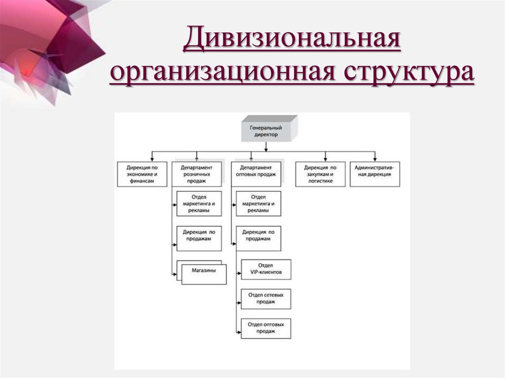 Дивизиональная организационная структура