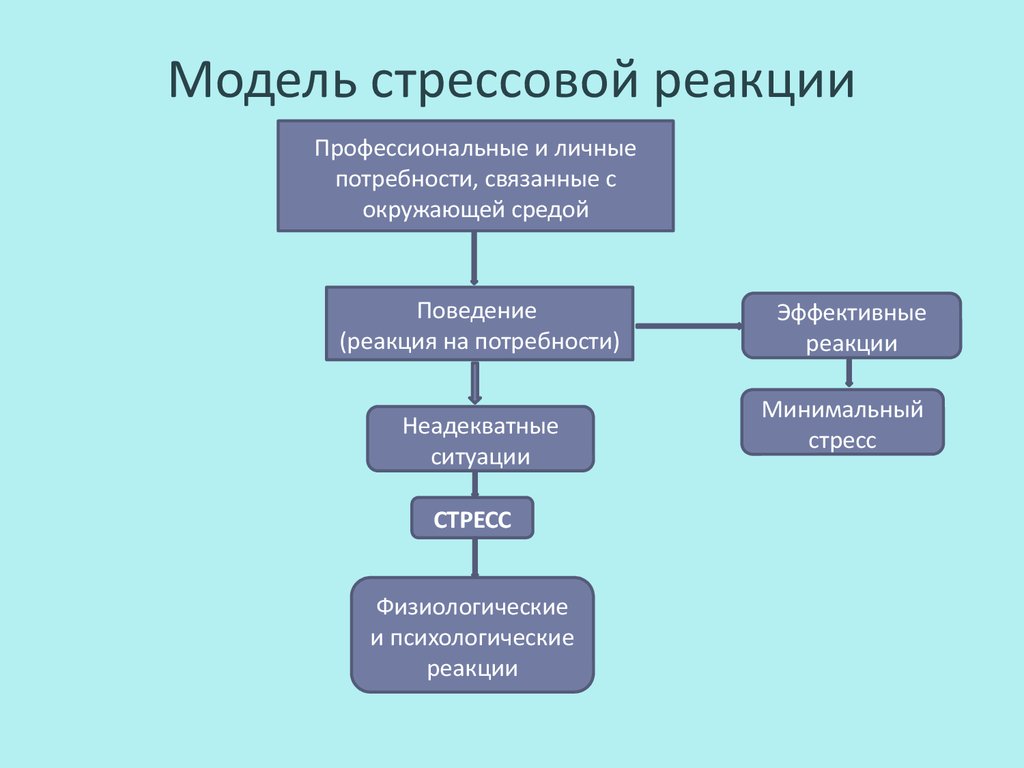 Индивидуальные схемы установок в стрессовой ситуации