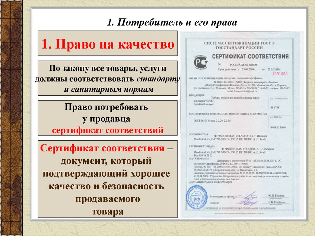 Сертификация законодательство