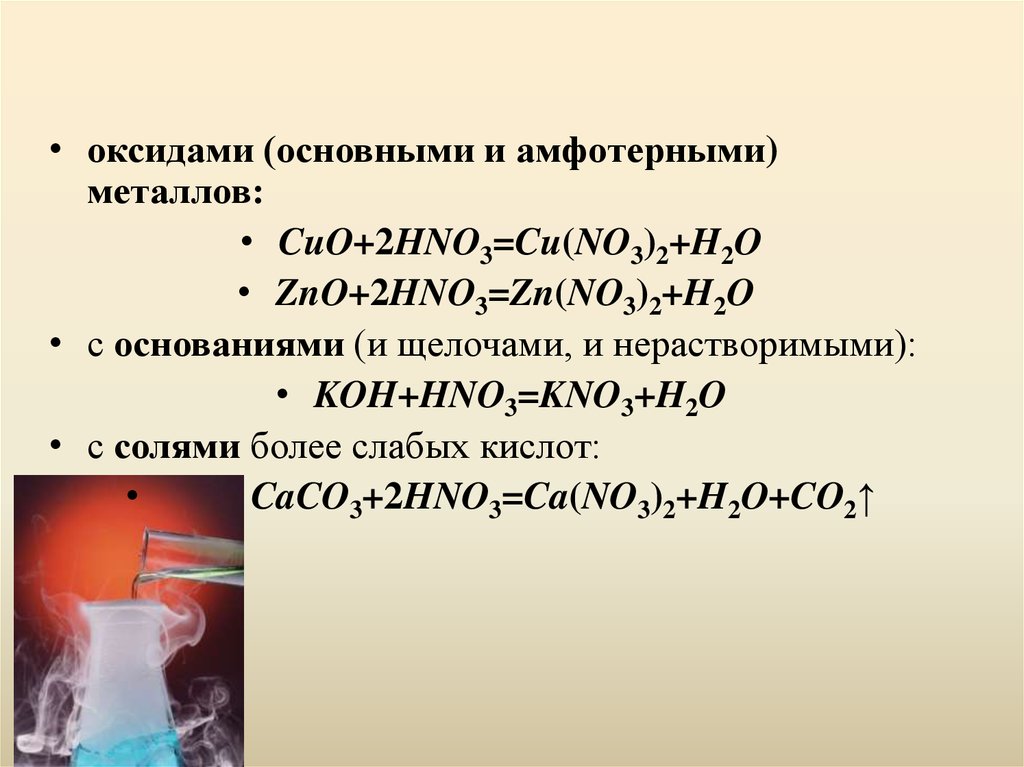 Реакция азотной кислоты с оксидами металлов. Азотная кислота hno3. Основной оксид плюс азотная кислота. Основные оксиды с азотной кислотой. Взаимодействие hno3 с оксидами.