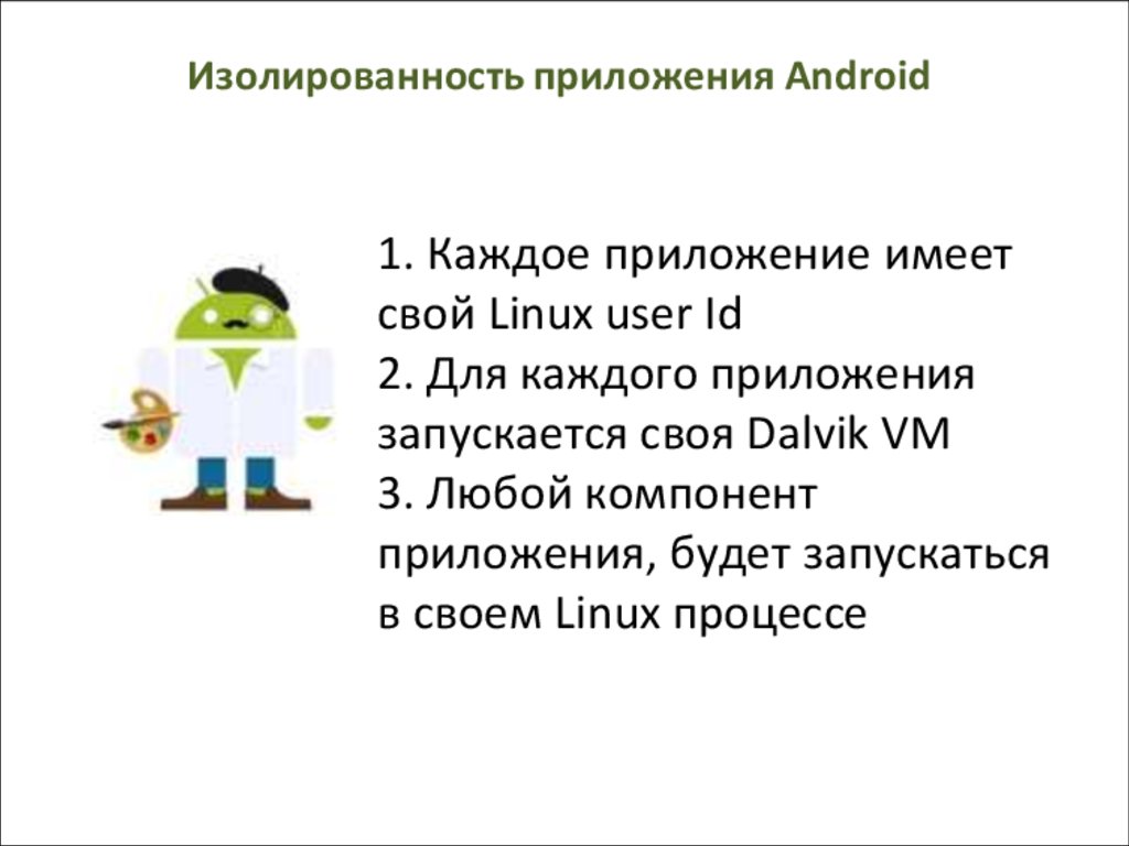 Изолированность приложения Android