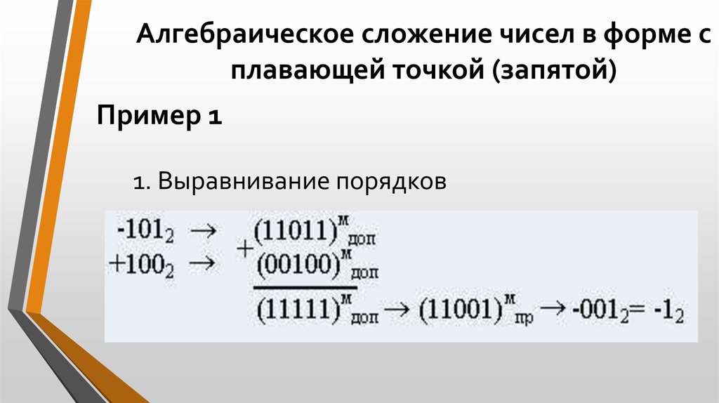 Представить числа с плавающей запятой