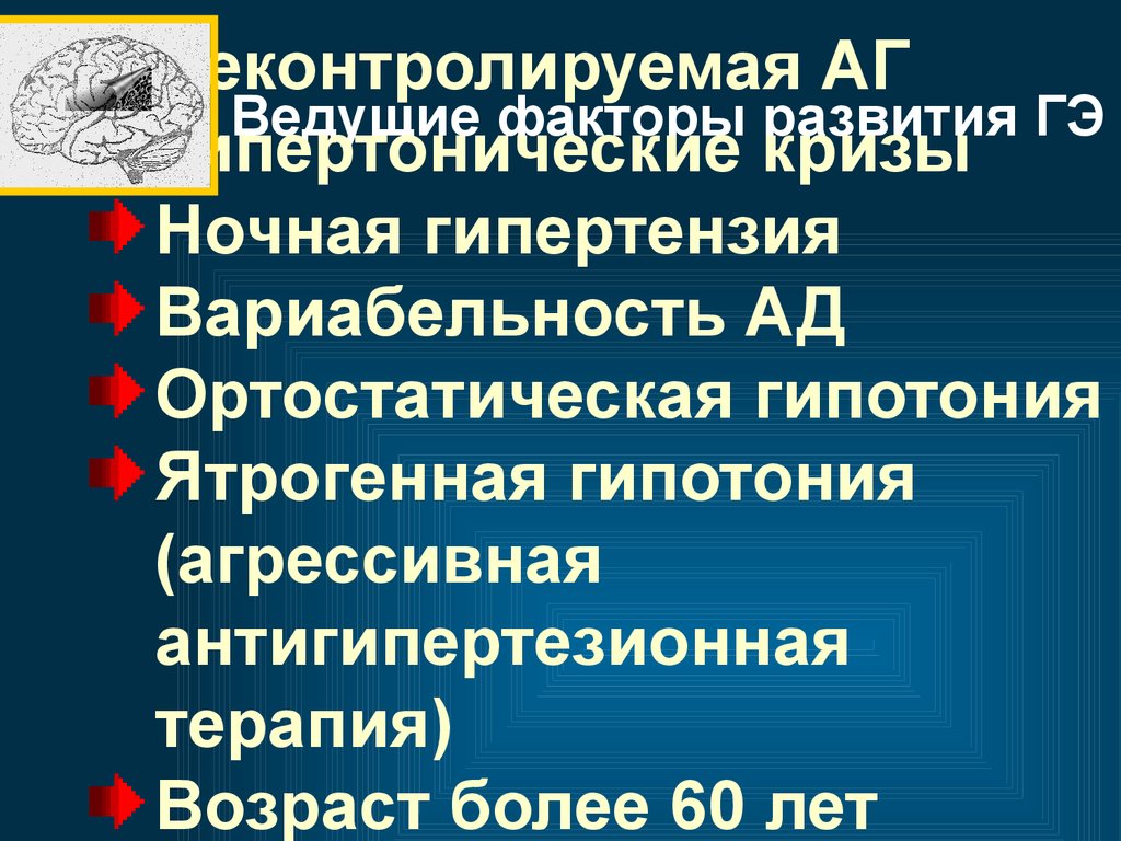 Хроническая ишемия мозга презентация