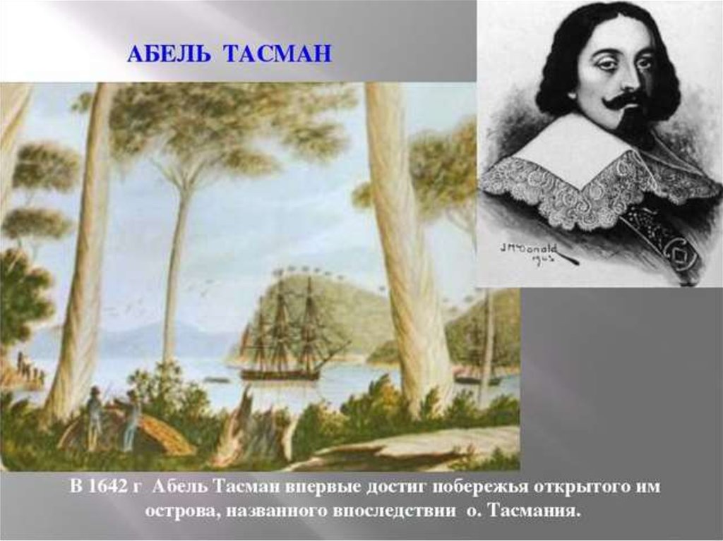 Презентация абель тасман