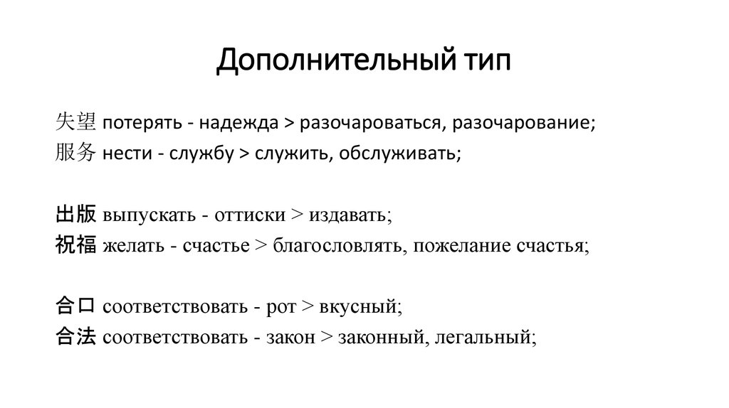 Дополнительный тип