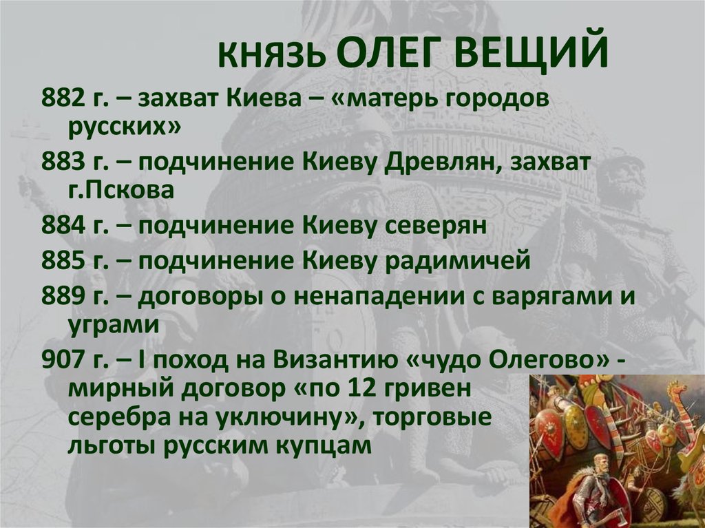 Годы походов олега. Князь Олег поход на Киев 882 г. Походы Олега Вещего. Походы князя Олега Вещего. Деятельность князя Олега кратко.