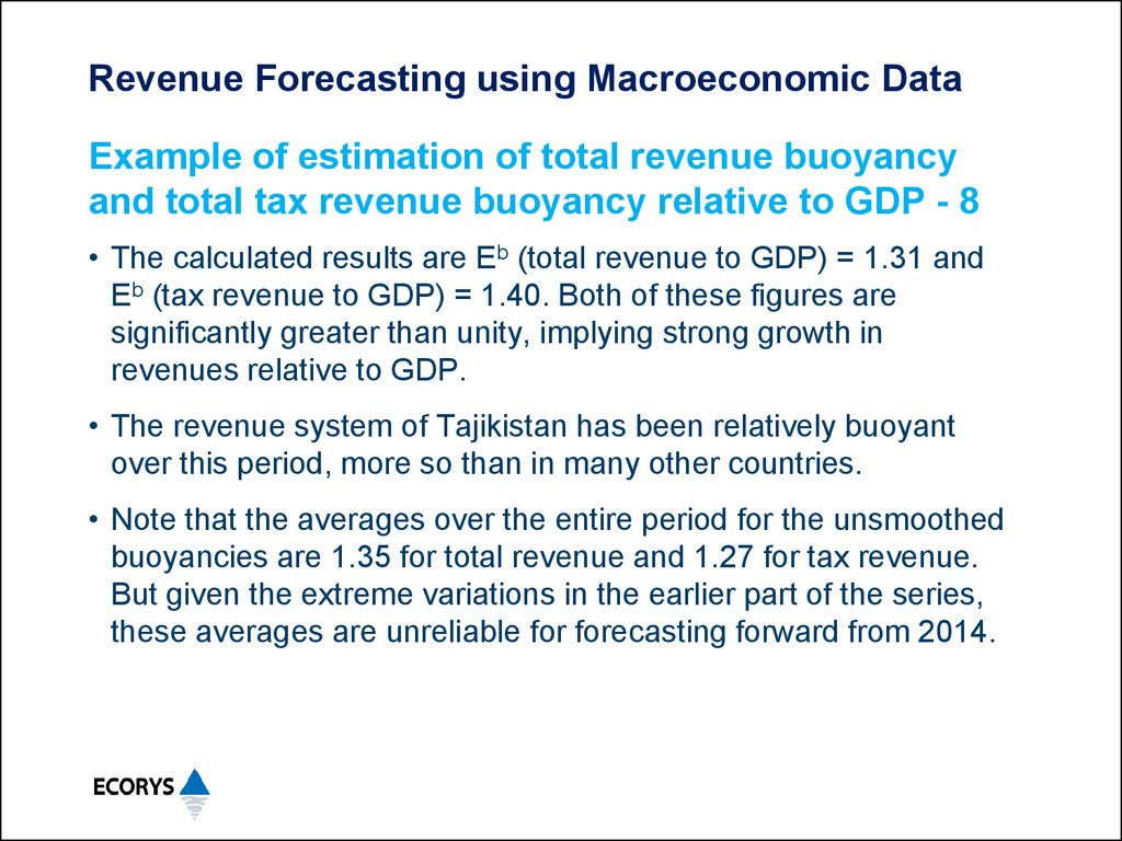 Revenue Forecasting using Macroeconomic Data