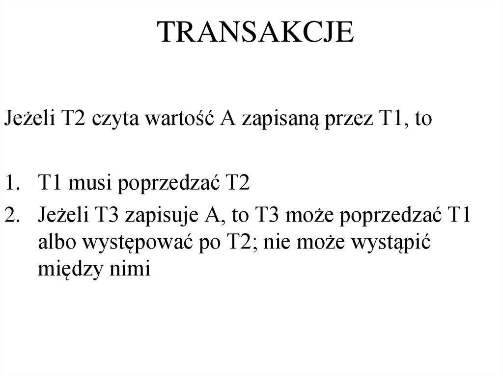 TRANSAKCJE