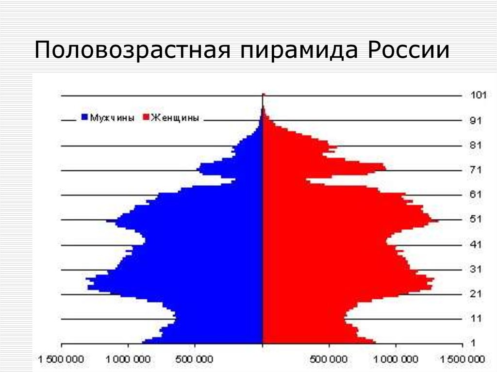 Возрастно половая диаграмма россии