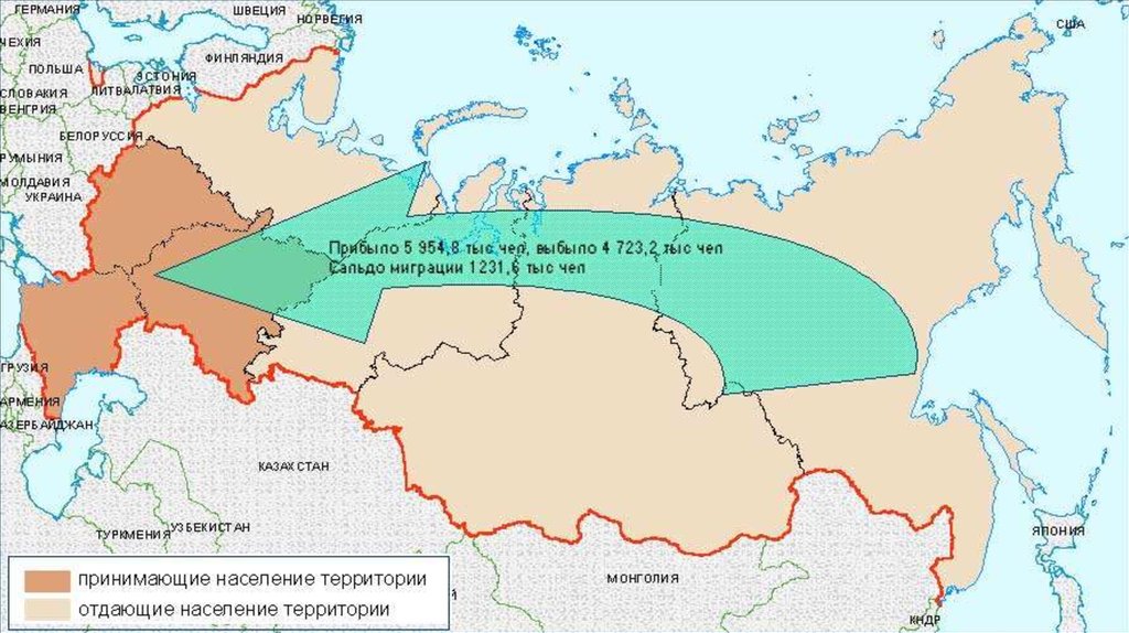 Направление внутренней миграции. Карта миграции населения России. Миграционные потоки в России на карте. Внутренняя миграция в России. Миграция дальнего Востока.