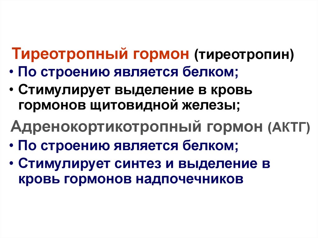 Определение тиреотропина тиротропина тиреоидного гормона. Выделение гормонов в кровь.