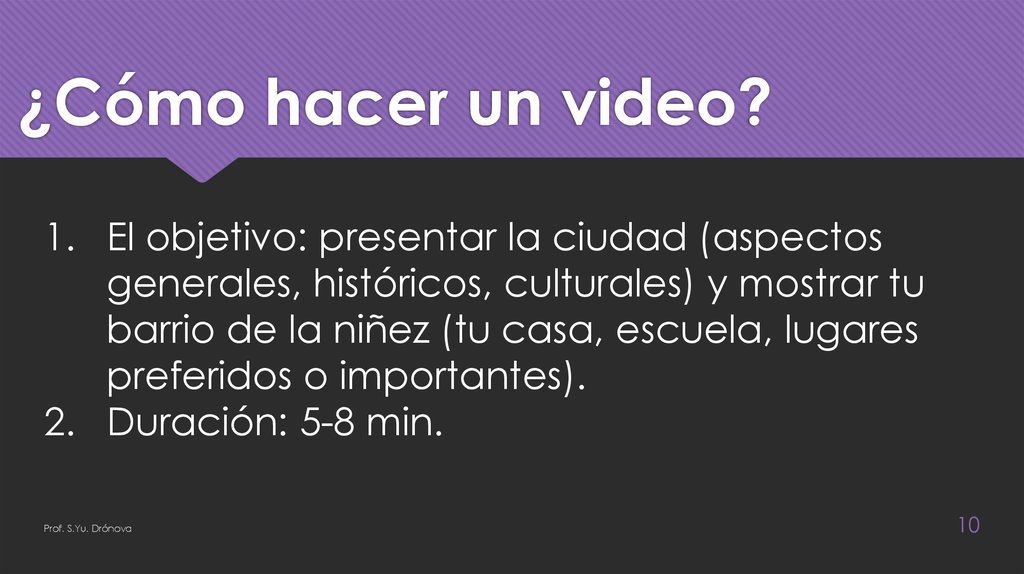 ¿Cómo hacer un video?