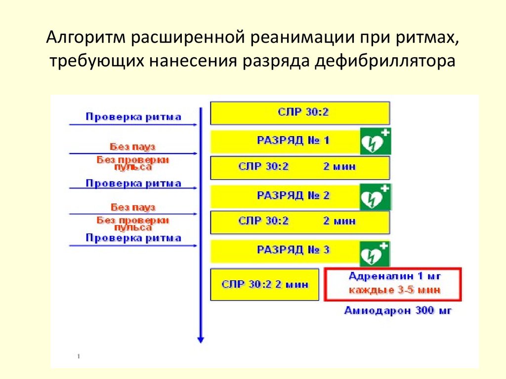 Сердечная реанимация алгоритм