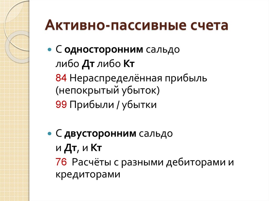 71 счет активный или пассивный