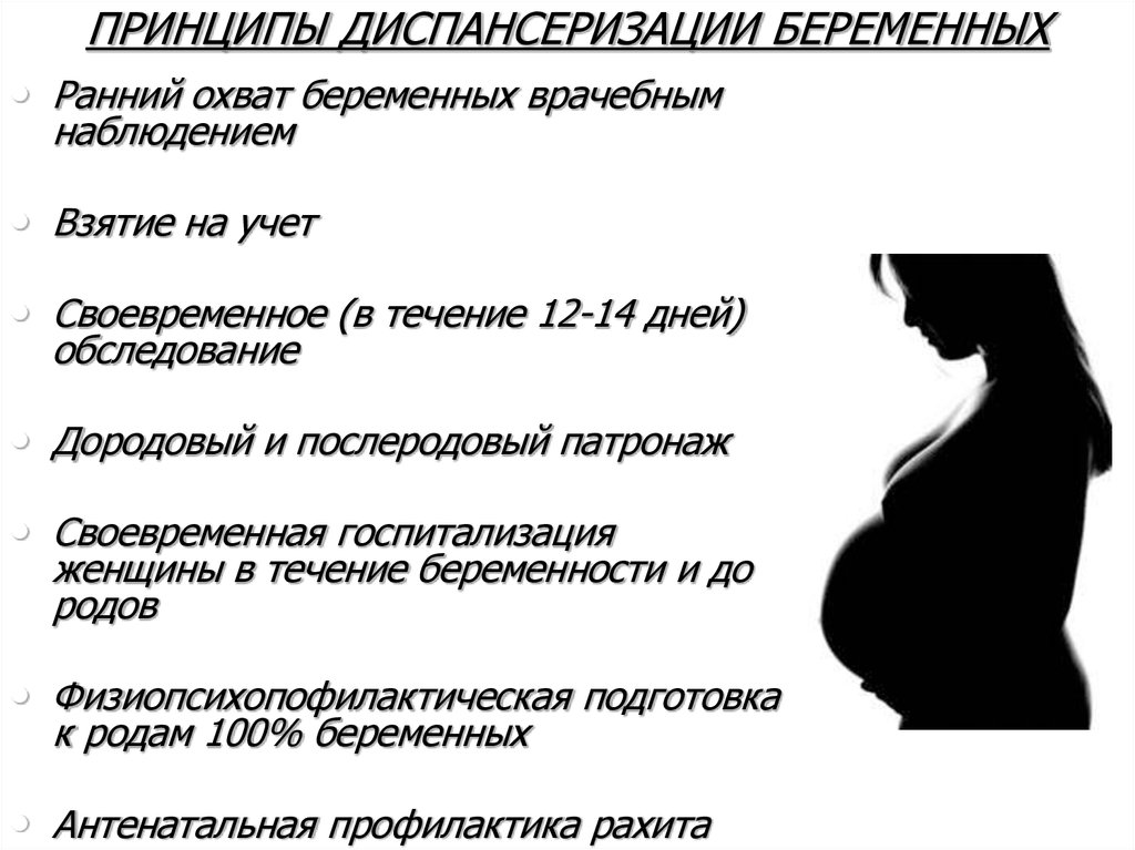 Можно переходить беременность. Принципы диспансеризации беременных. Принципы диспансерного наблюдения за беременной. Наблюдение беременности план по неделям. Принципы и план ведения беременной в женской консультации.