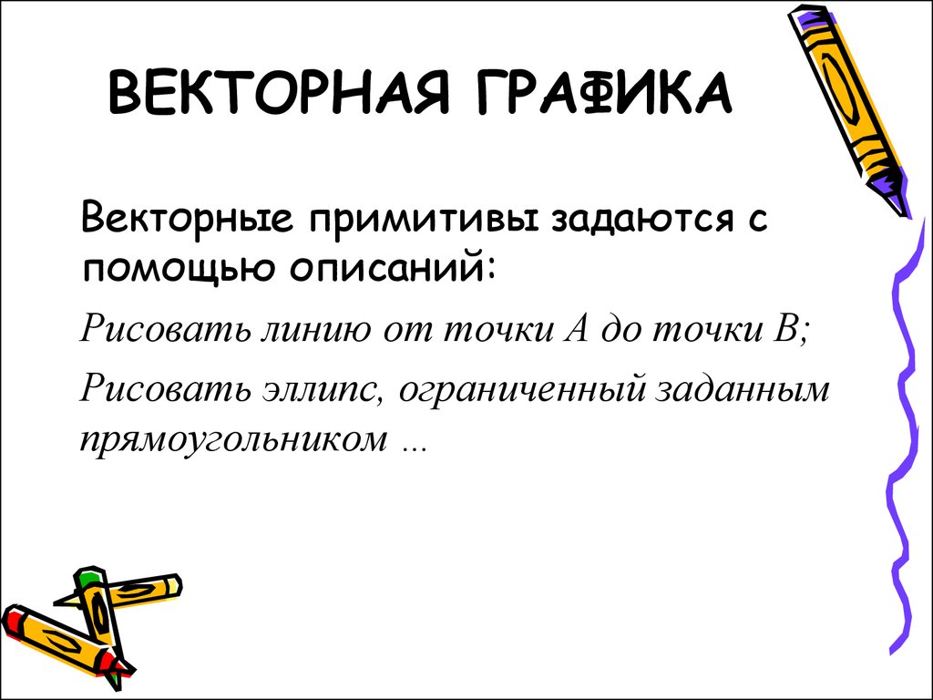 Примитивы в векторной графике. Графические Примитивы векторной графики. Векторные Примитивы задаются с помощью.