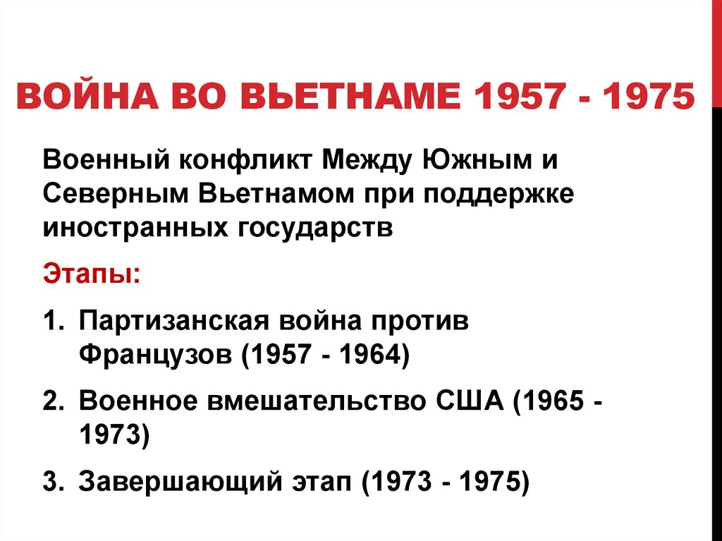 Презентация война во вьетнаме 1965 1974