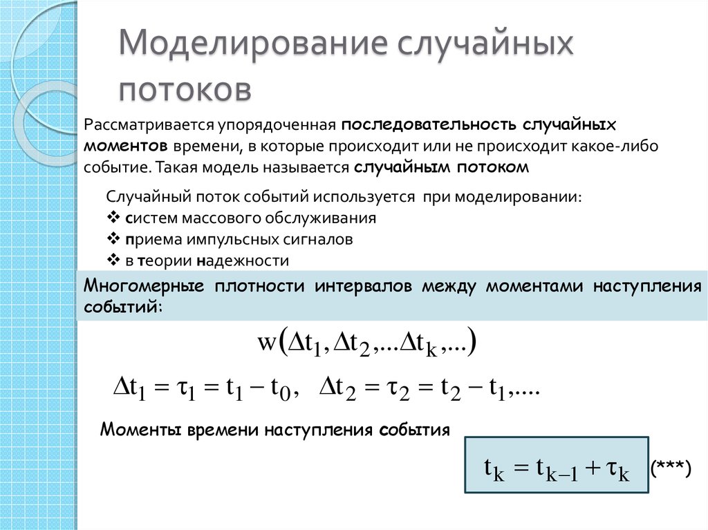 Поток событий виды