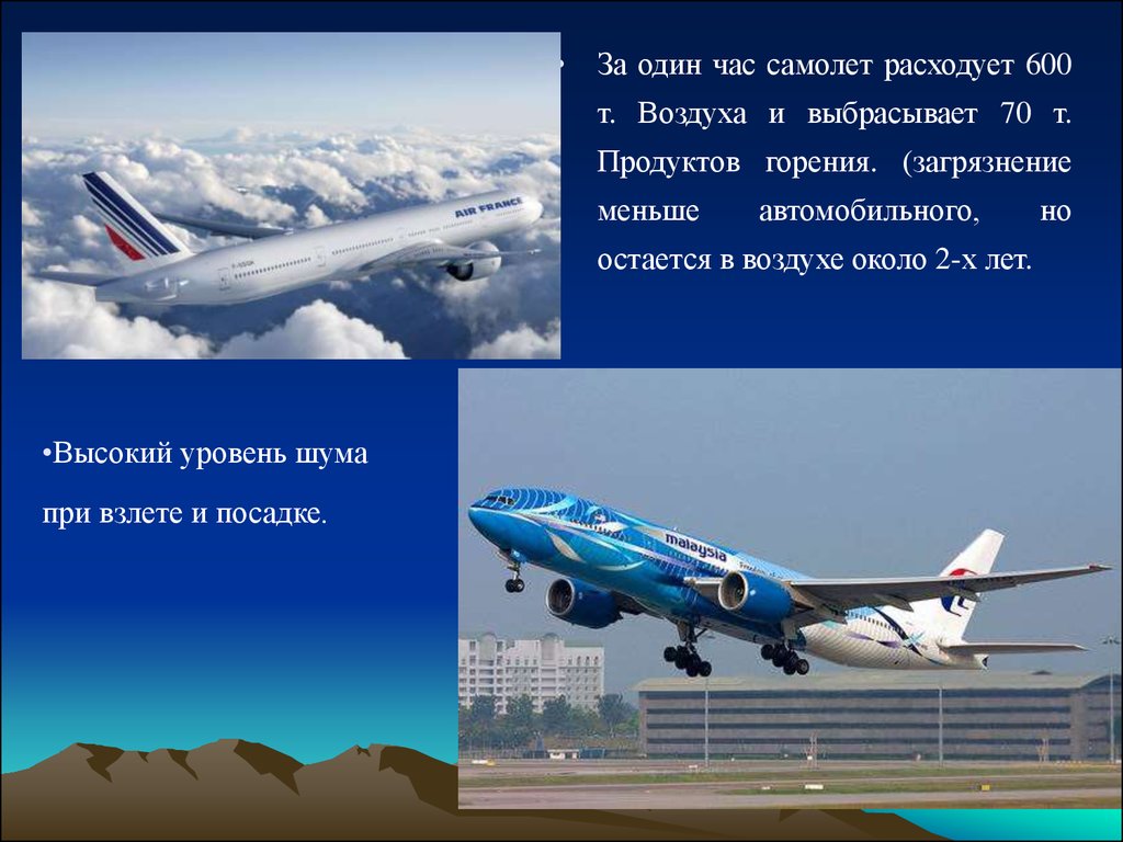 Воздушный транспорт презентация. Протяженность воздушного транспорта. Уровень шума при взлете самолета. Авиатранспорт уровень шума. Шум взлета самолета в ДБ.