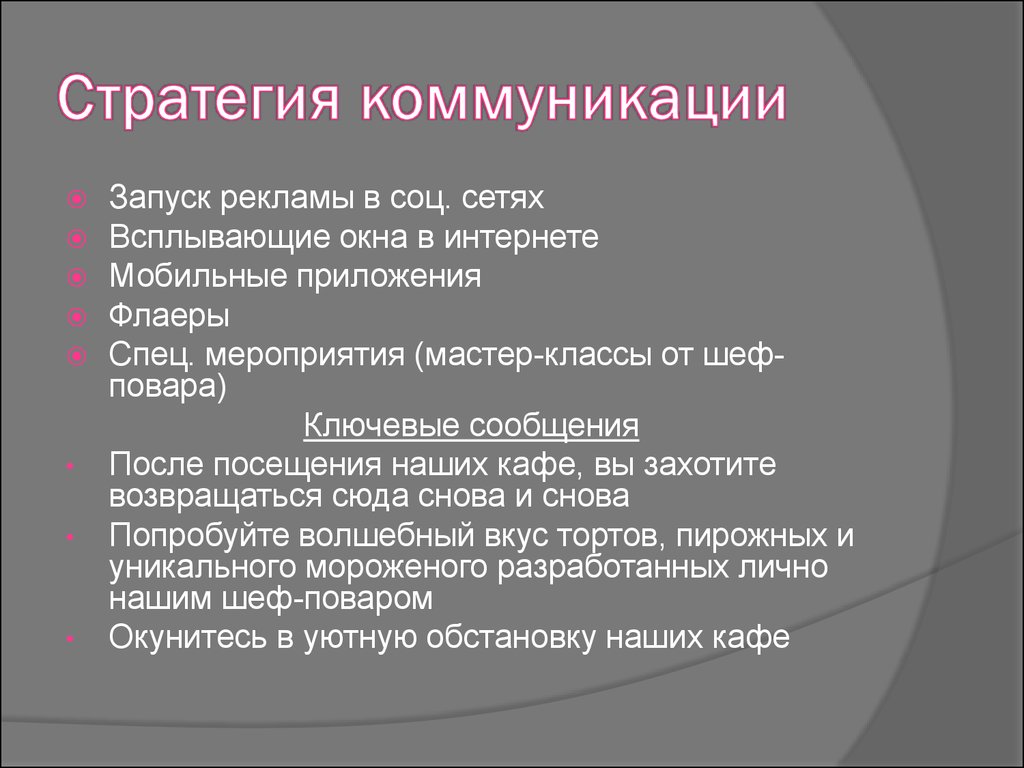 Презентация коммуникационная стратегия