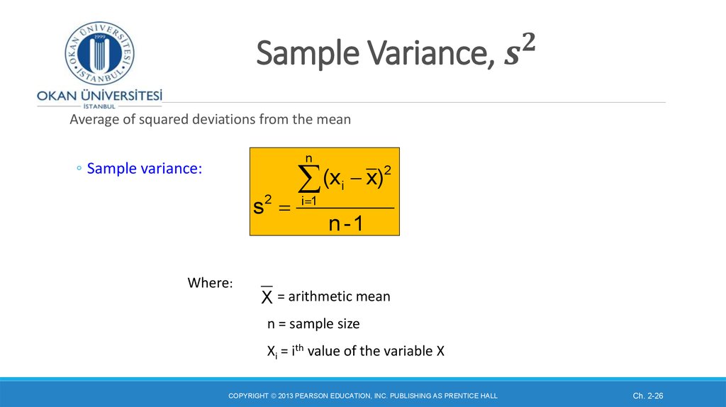 Sample Variance, s^2
