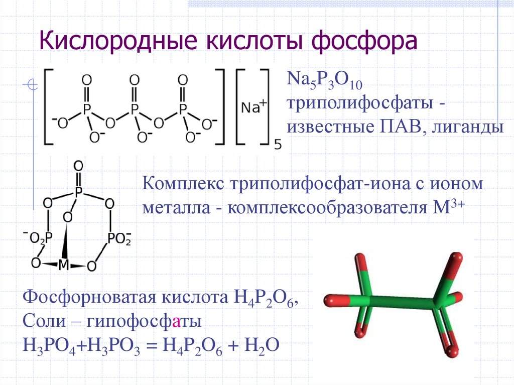 Кислородные кислоты фосфора