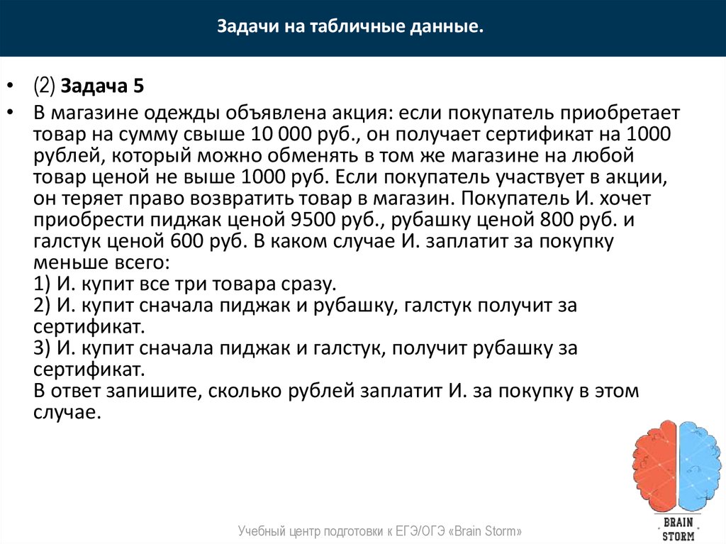 В магазине одежды объявлена акция 10000