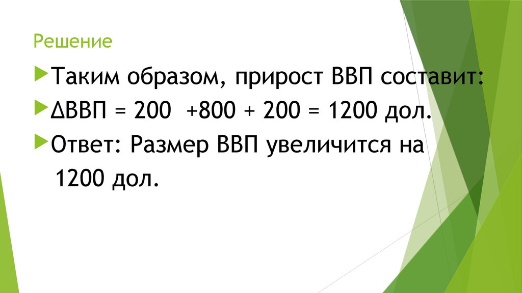 Презентация по ввп