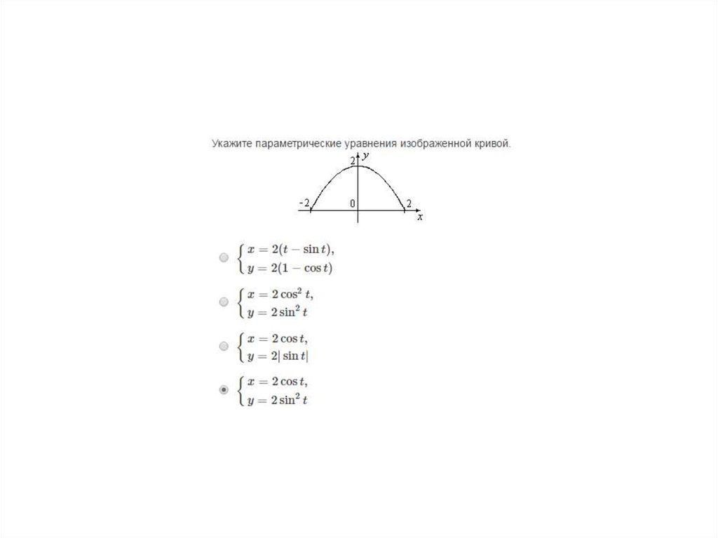 Нарисовать кривую заданную параметрически