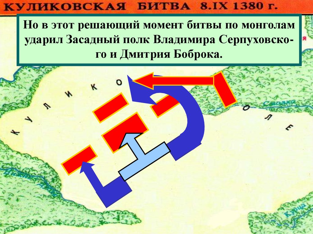 Куликовская битва схема битвы