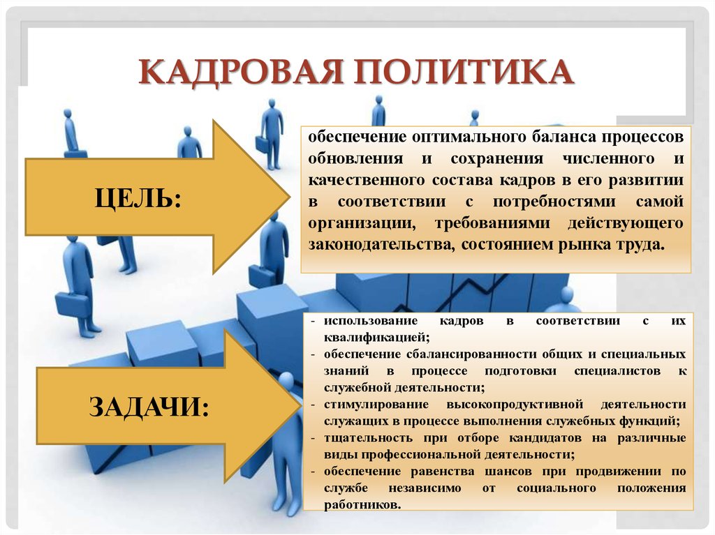 Ведение политики. Задачи кадровой политики предприятия. Цели и задачи кадровой политики предприятия. Понятие и цели кадровой политики организации. Цели кадровой политики предприятия.