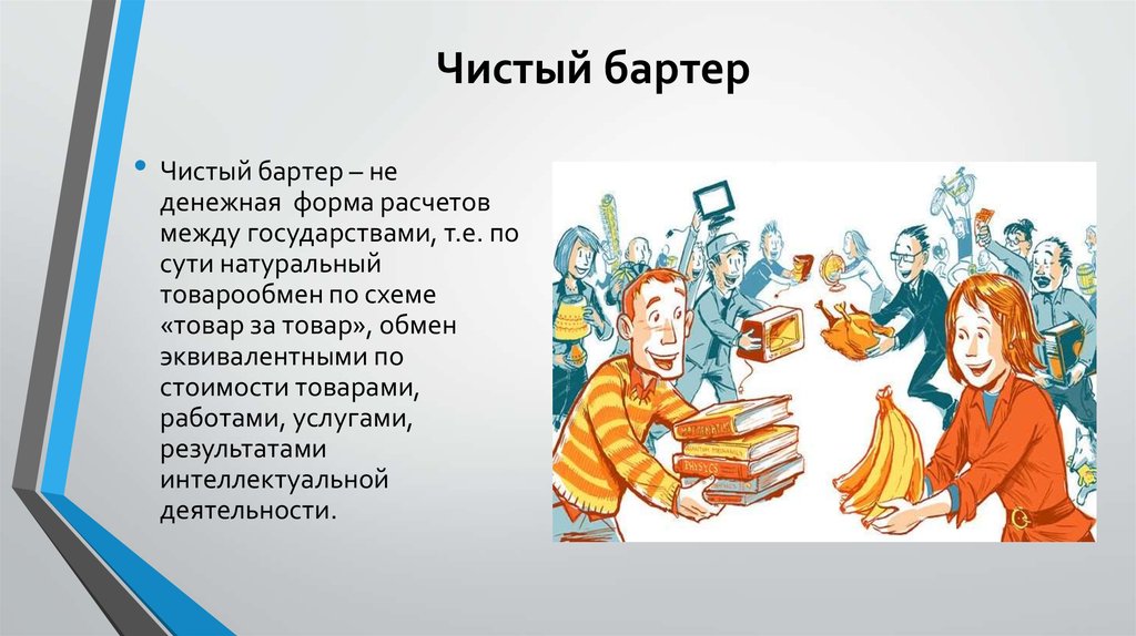 Натуральный обмен. Чистый бартер это. Организованный бартер. Бартер это в экономике. Примеры бартера.