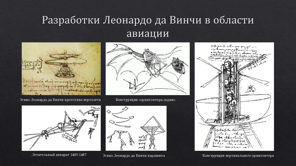 Когда леонардо да винчи сидел над чертежами летательной машины сочинение