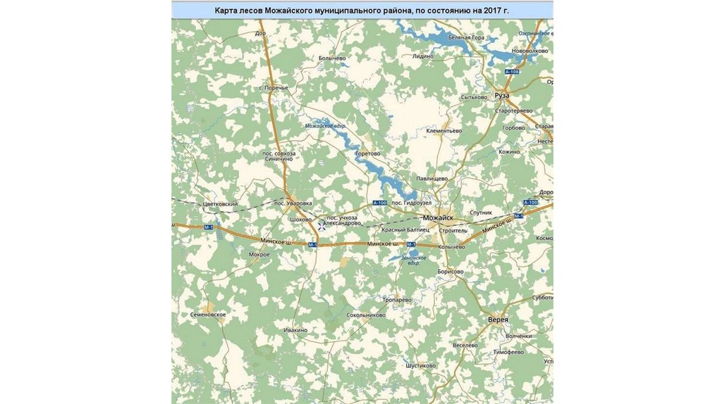 Карта можайского района московской области подробная