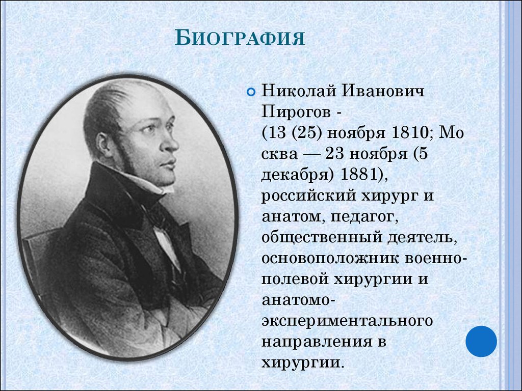 Реферат: Николай Иванович Пирогов