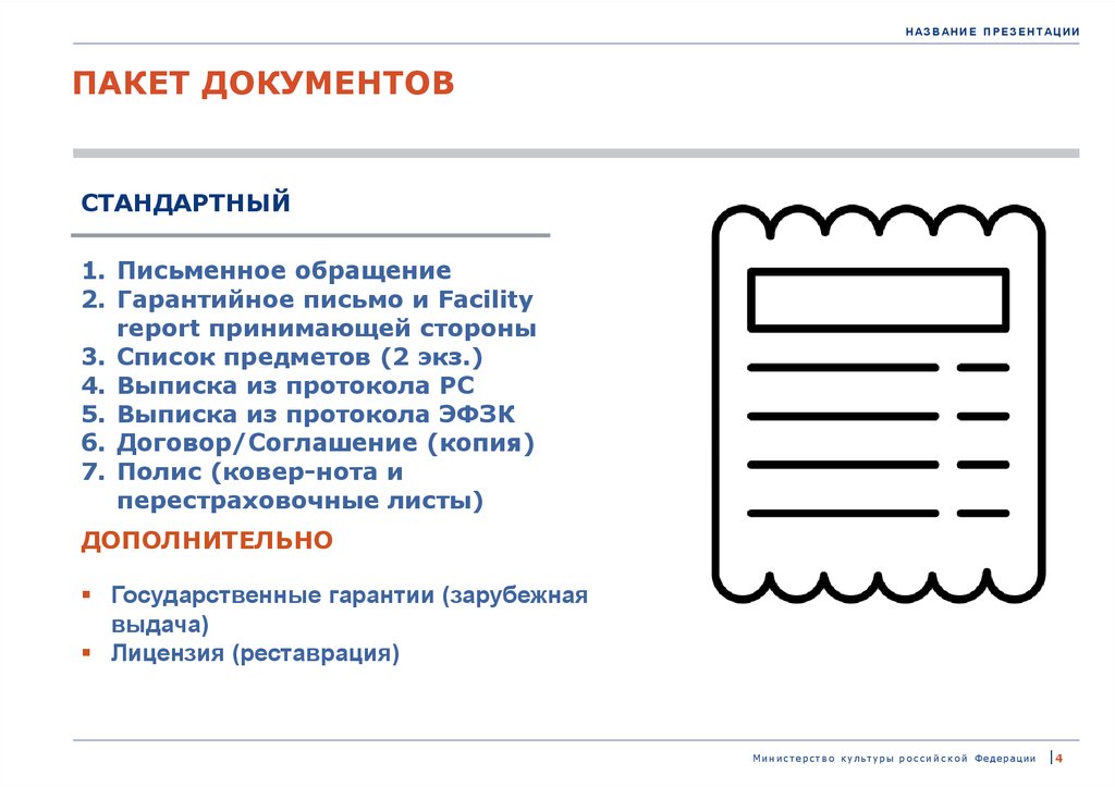 Типовой отчет об объекте facility report музей образец