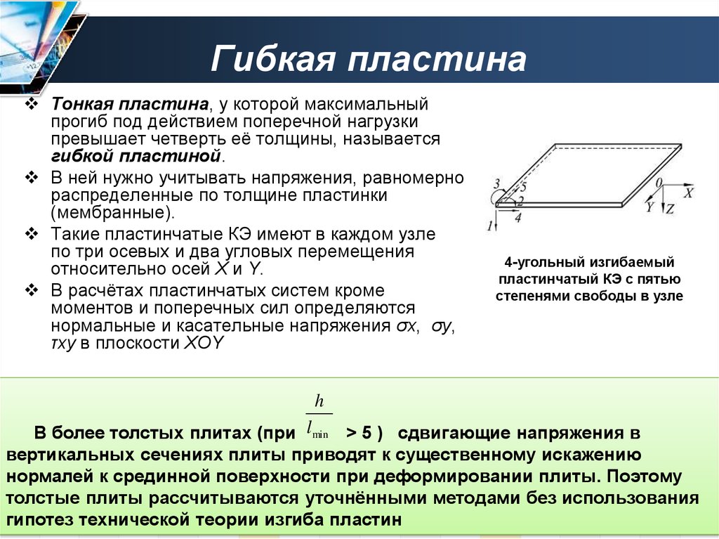 Изгиб пластин