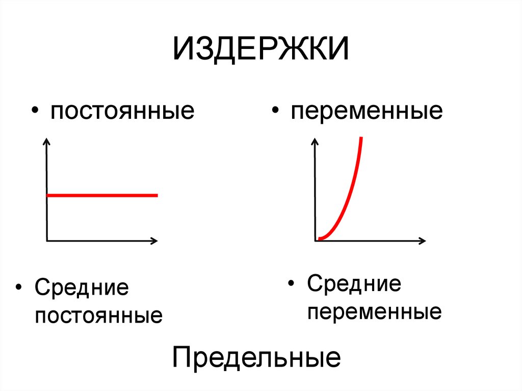 Постоянные и переменные издержки