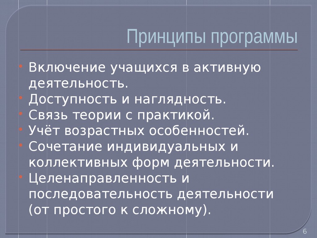 Принципы программы. Программное обеспечение идеи. Принцип программного обеспечения. Программа Инклюжен.