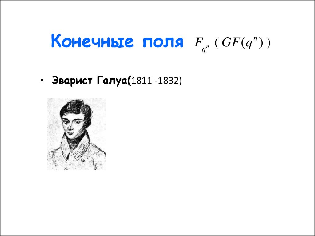 Конечные поля. Поле Галуа. Конечные поля Галуа. Расширенное поле Галуа. Период поля Галуа.