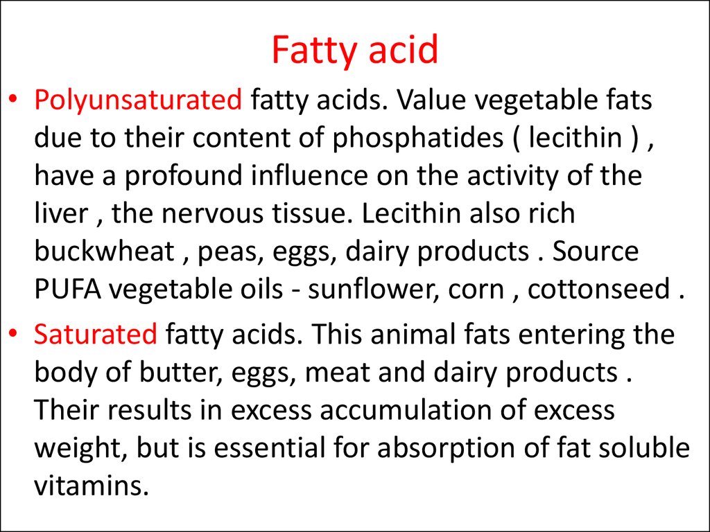 Fatty acid