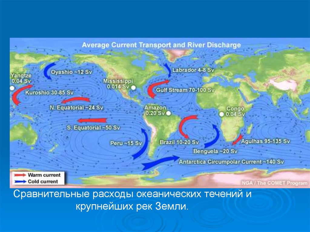 Причины изменений течений. Океанические течения. Климатические течения. Климатические течения на карте. Изменение течений в океане.