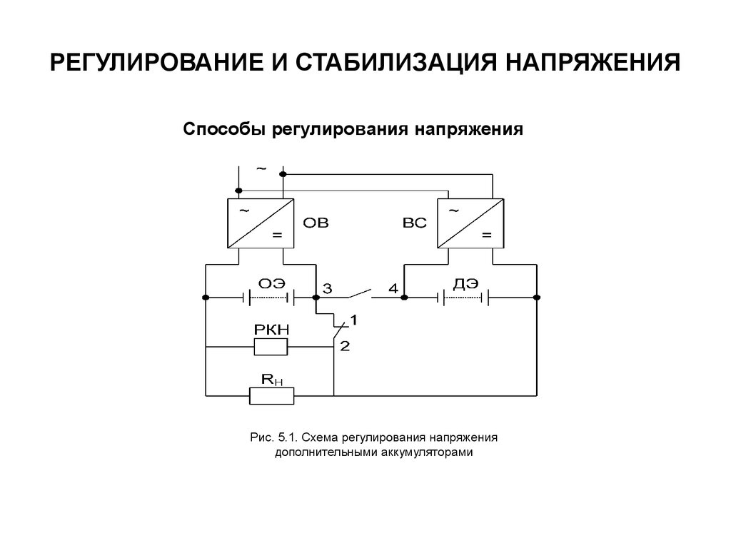 Как происходит стабилизация напряжения в практических схемах