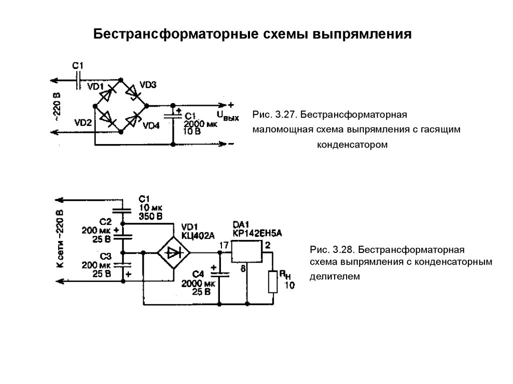 Схема выпрямления волос