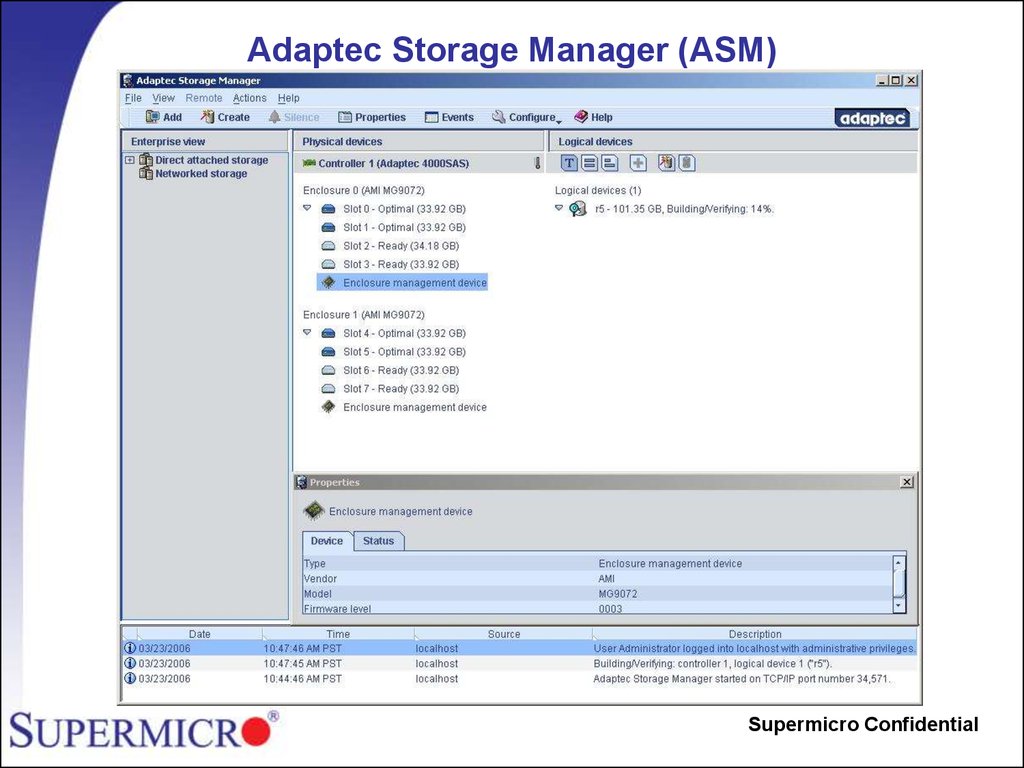 Adaptec manager. Adaptec Storage Manager. Supermicro web Интерфейс. Supermicro Raid config. Adaptec Raid configuration Utility.
