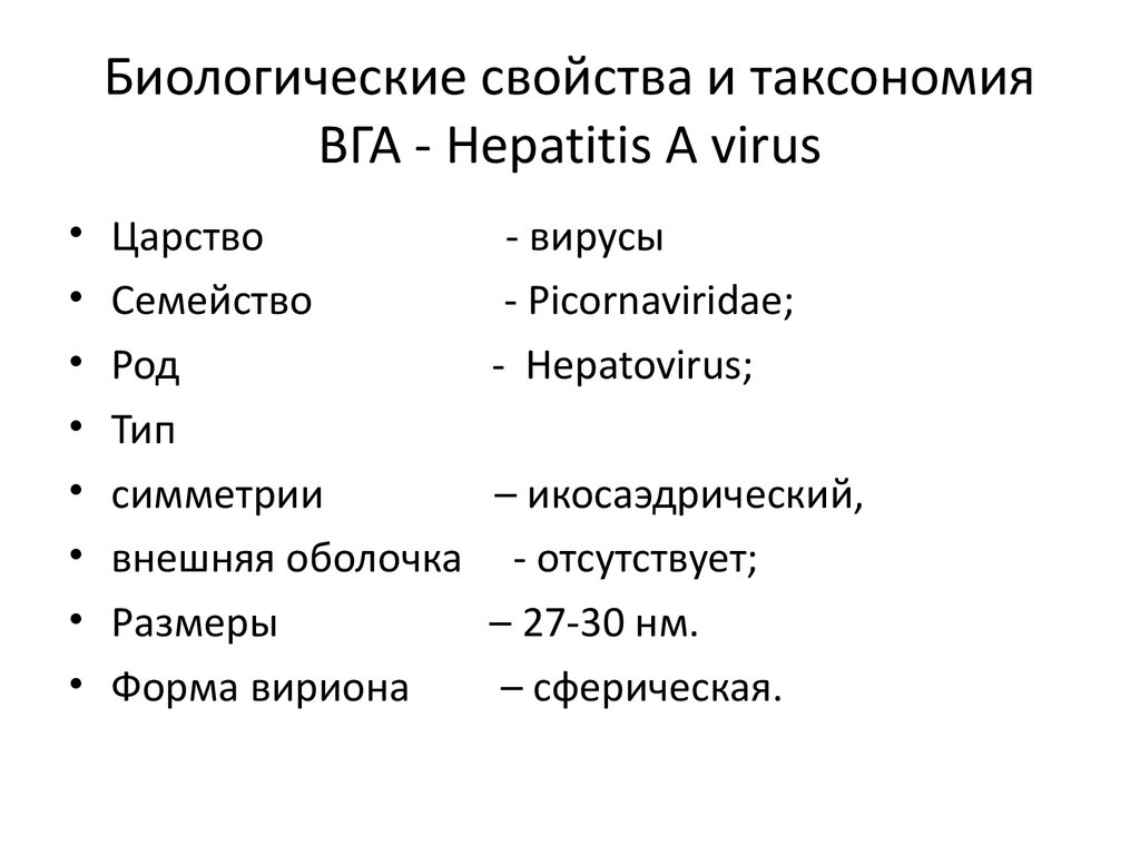 Реферат: Биологическая характеристика возбудителей вирусных трансфузионных гепатитов