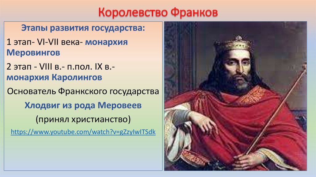 Ii vii. Хлодвиг Династия Меровингов. Франкское королевство Хлодвиг. Возникновение Франкского королевства. Королевство Меровингов Карл Мартелл.